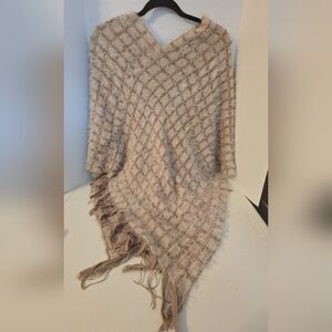 Women's Pullover Knitted Poncho/Shawl-One Size